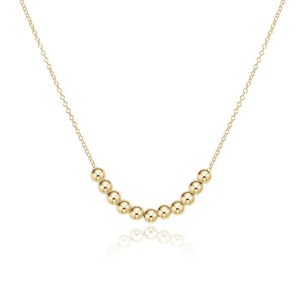 16'' Necklace Gold- Classic Beaded Bliss