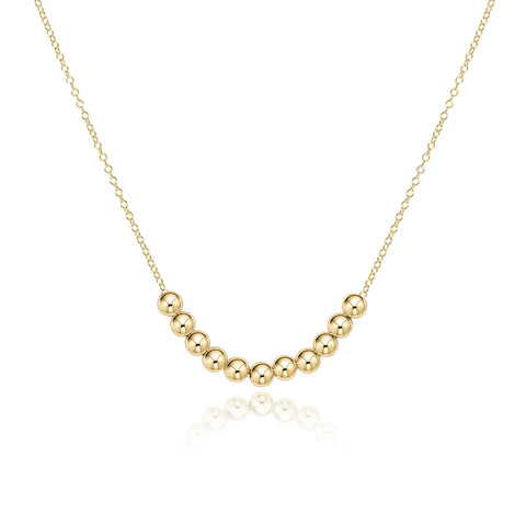 16'' Necklace Gold- Classic Beaded Bliss