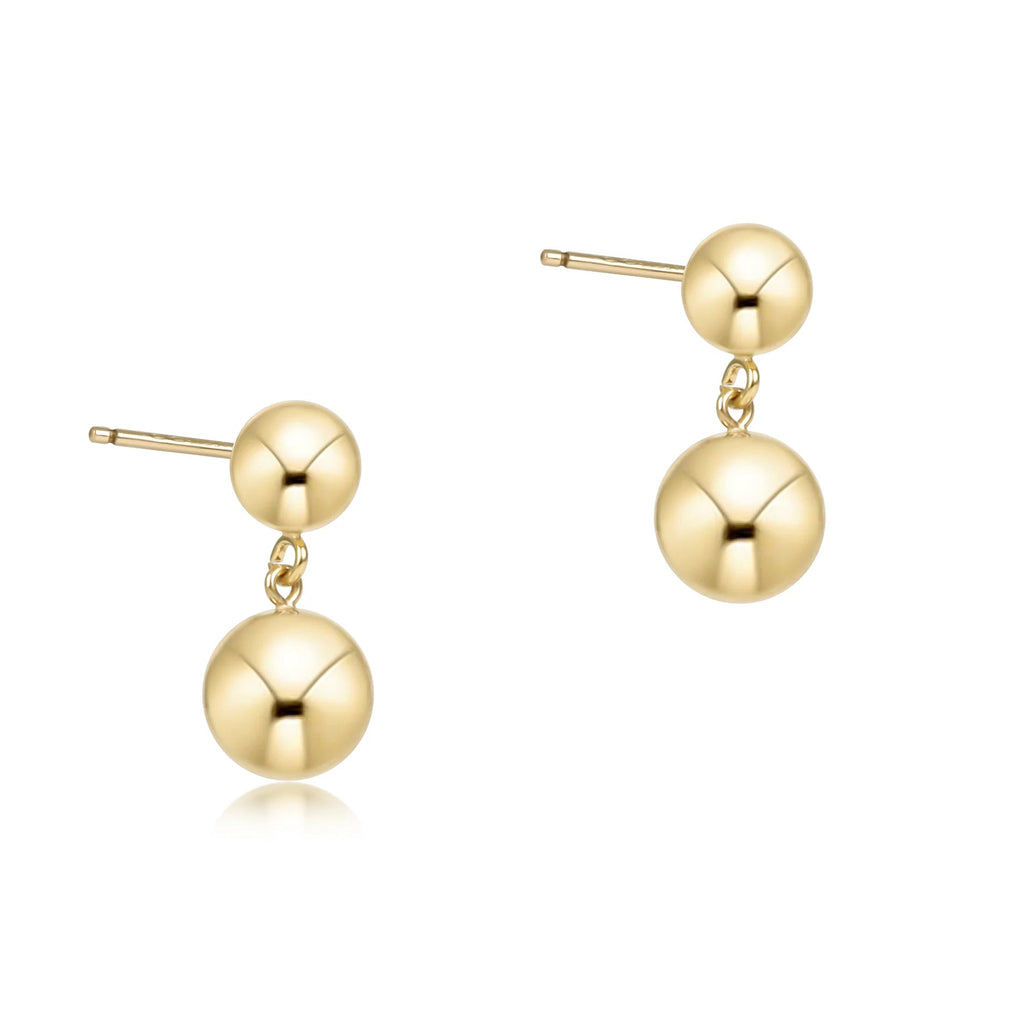 Classic 8mm Ball Drop Stud - Gold