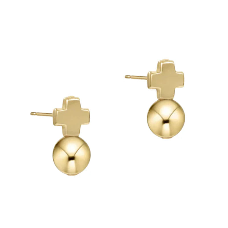 Signature Cross Gold Stud - Classic Gold