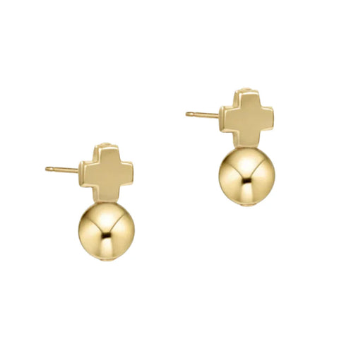 Signature Cross Gold Stud - Classic Gold
