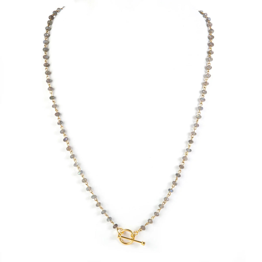 Delfina- 6mm Beaded Necklace