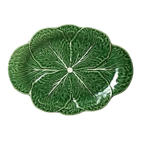 Le Jardin Cabbage 3-D Oval Platter