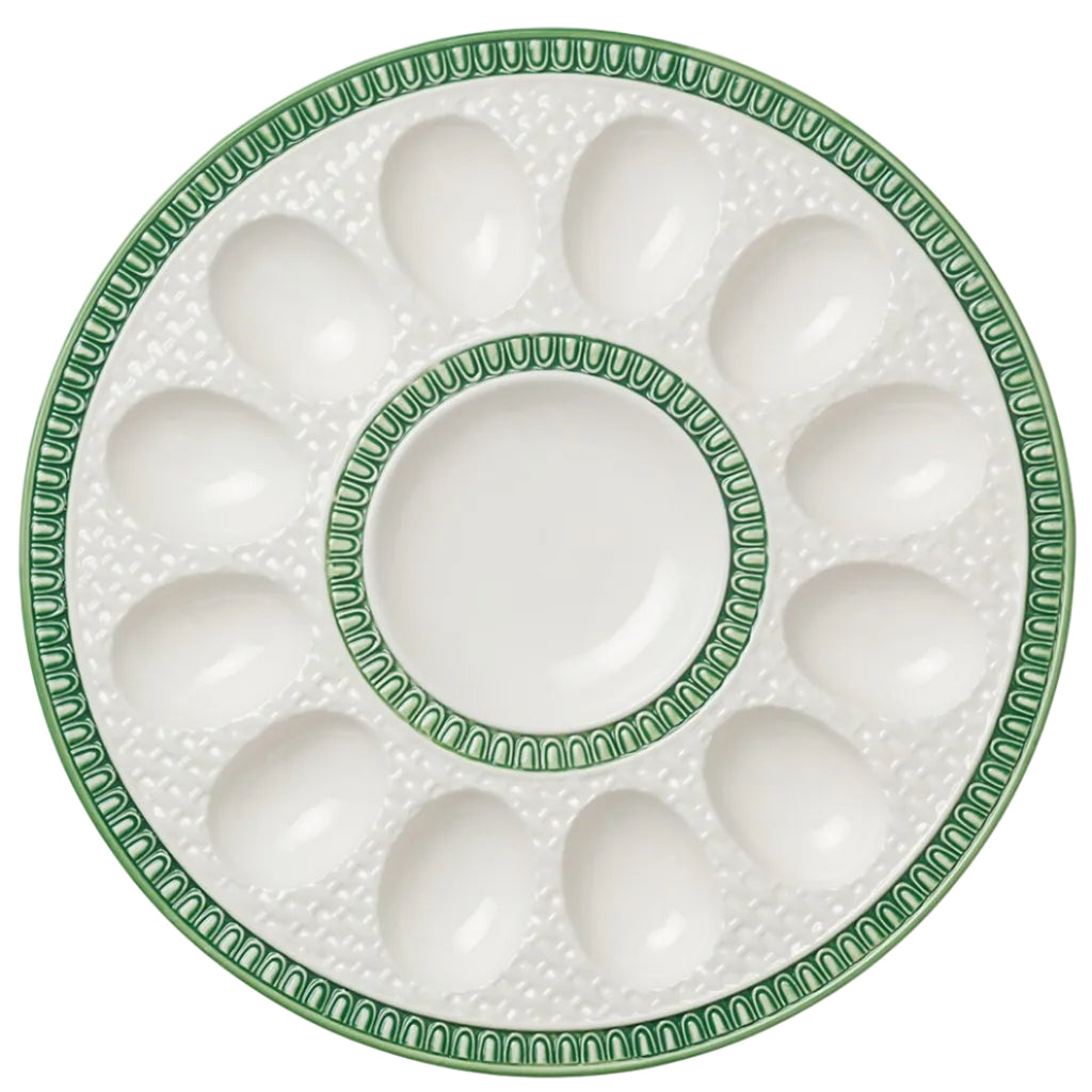 Le Jardin Embossed Rattan Egg Plate