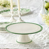 Le Jardin Embossed Rattan Footed Cake Plate