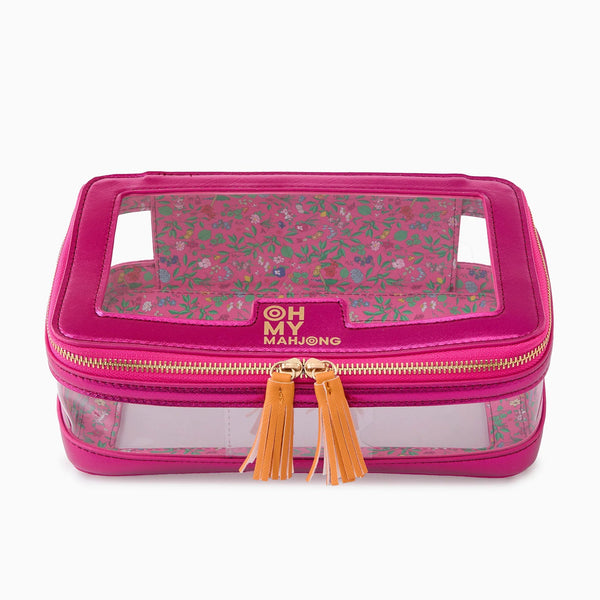 Metallic Pink Tile Storage Bag