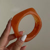 Irregular Acrylic Resin Bangle