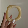 Irregular Acrylic Resin Bangle
