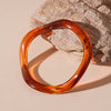 Irregular Wave Single Acrylic Bangle