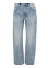 LEXI MID RISE BOWED STRAIGHT JEAN - BOWIE