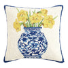 Chinoiserie Vase Daffodils Hook Pillow