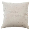 Pillow Collection - Everything Is Possible (Stone Washed Linen) - 24” x 24