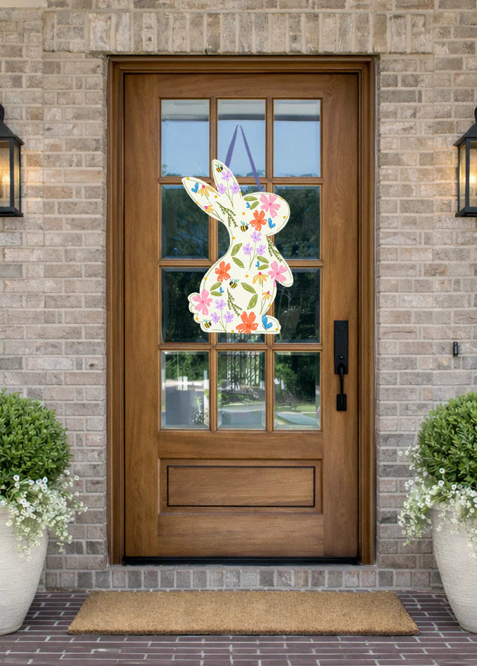 Wildflower Bunny Door Hanger
