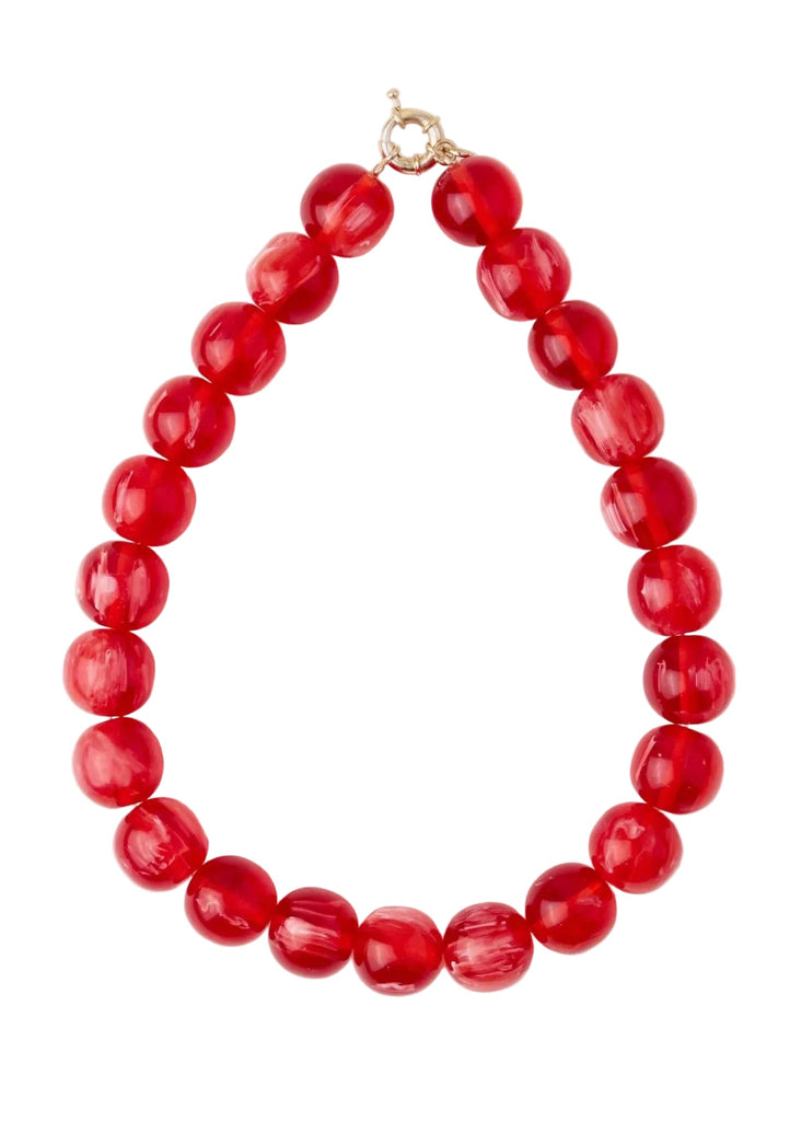 Iris Large Resin Bead Necklace