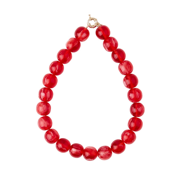 Iris Large Resin Bead Necklace