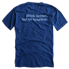 DRINK HORSES, BET ON BOURBON POCKET TEE (NAVY)