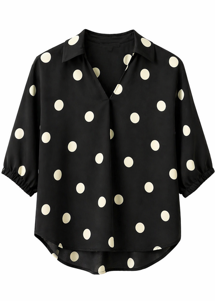 Polka Dot Satin Top