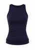 Avalon Ruffle Tank - Navy