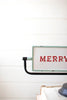 Merry Christmas & Happy New Year Enamel Flip Sign