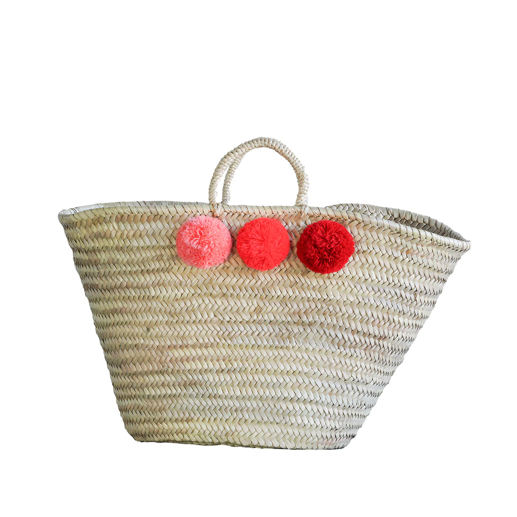 Marche Bag w/ Color Pompom