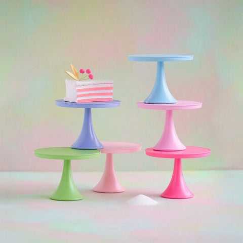 Melamine Rainbow Cake Plates