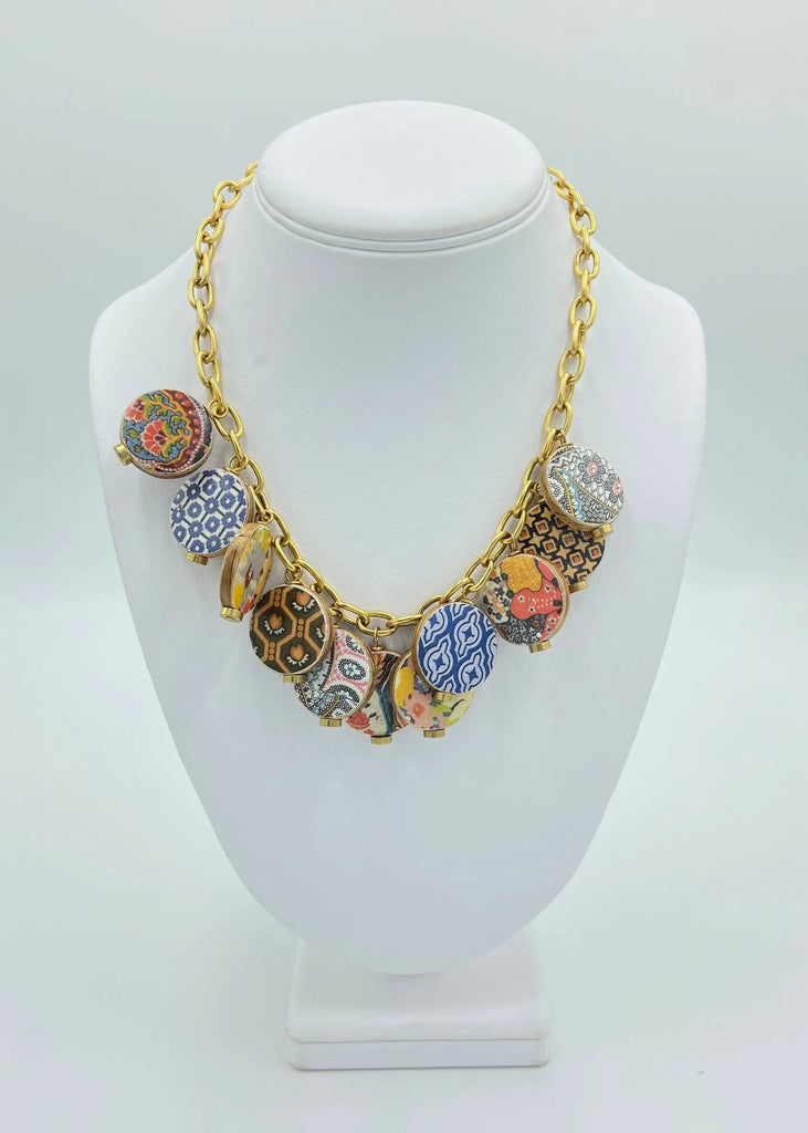 Art Deco Charm Necklace