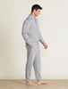 Malibu Collection® Men's French Terry Jogger With Woven Placket