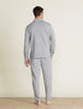 Malibu Collection® Men's French Terry Jogger With Woven Placket