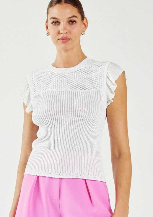 Woven Sweater Top
