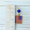 American Flag Rhinestone Earrings