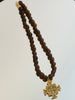 Glass Necklace w/ St. Ben