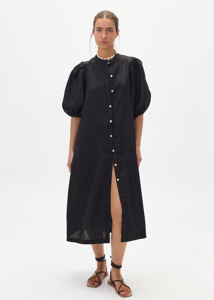Bubble Linen Dress