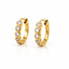 Varra Bezel Mini Hoop Earring