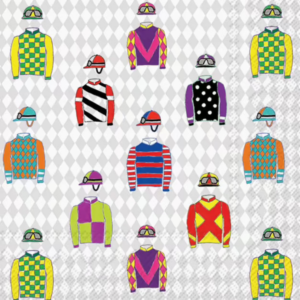 Jockey Silks Cocktail Napkin