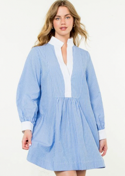 Long Sleeve Striped Dress