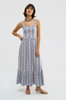Bernadette Dress - Field Flower Stripe