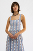 Bernadette Dress - Field Flower Stripe