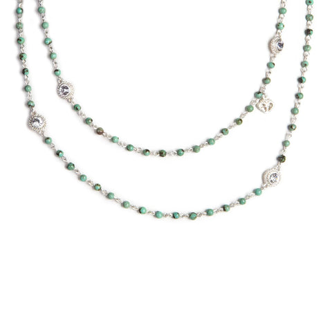 Wrap - 4mm Semi-Precious African Turquoise Beads