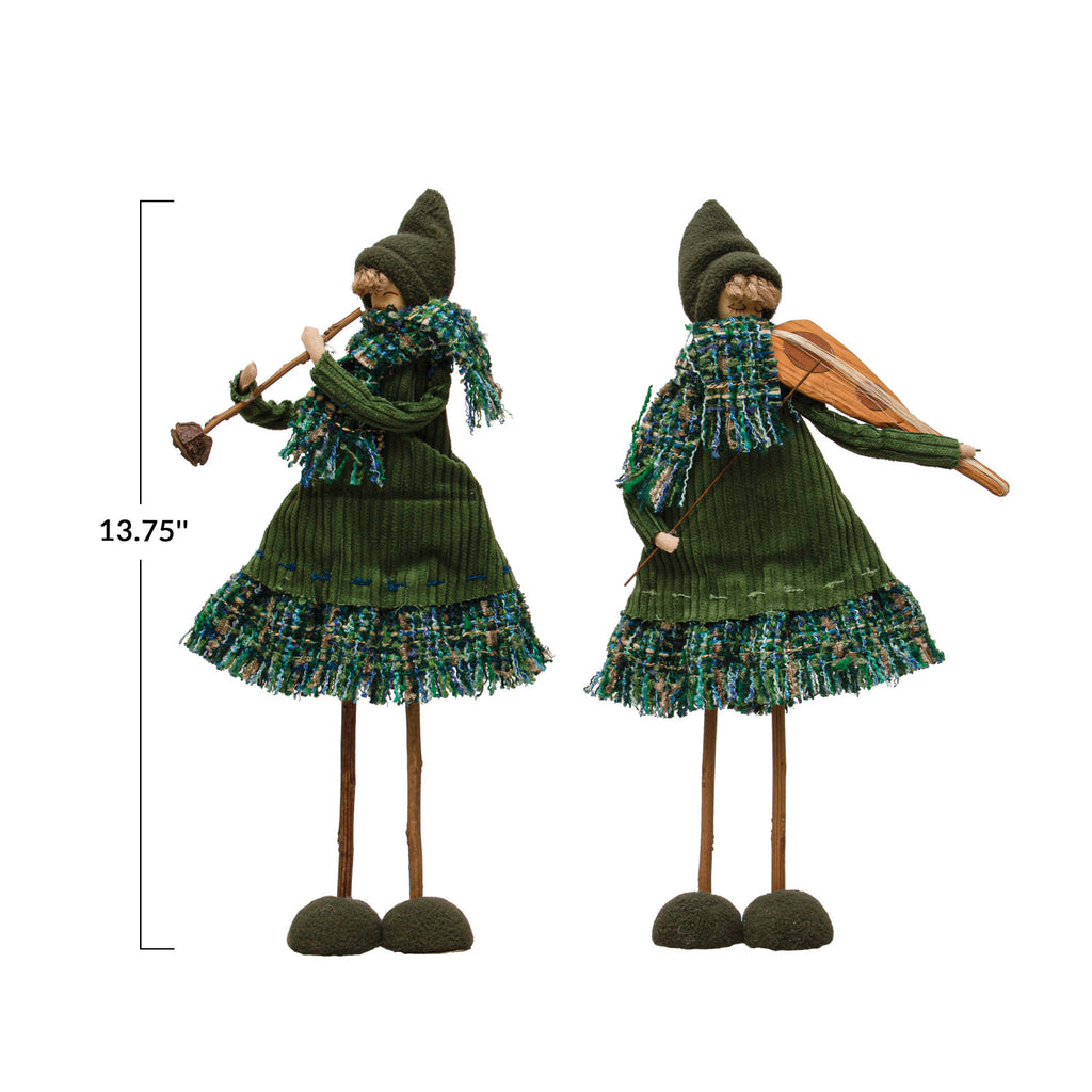 Handmade Girl w/ Corduroy & Tweed Outfit