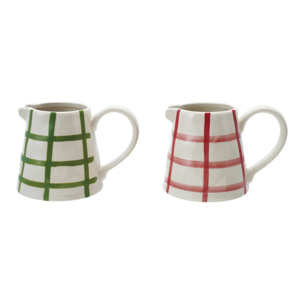 Hand-Painted Stoneware Creamer