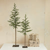 Faux Pine Tree w/ Metal Base