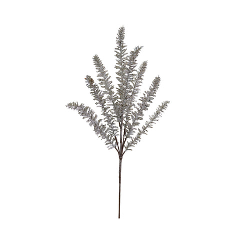 Faux Pine Stem with Glitter