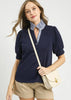 High Ruffled Neck Top