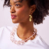 INK + ALLOY - Iris Large Resin Bead Necklace Clear