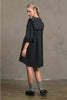 Cotton Ruffle Collar Smock Dress