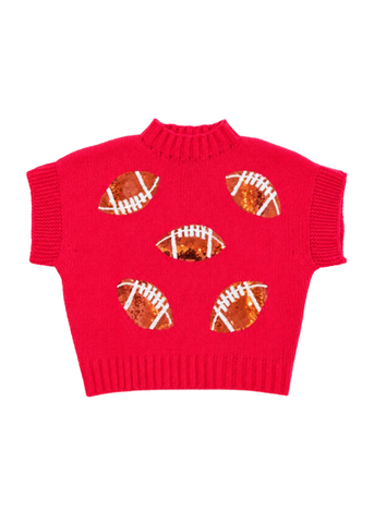 Sequin Football Sweater