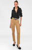Gretchen Scott LLC - Ruffle Rumble Blouse - Ultra Suede - Brown / M