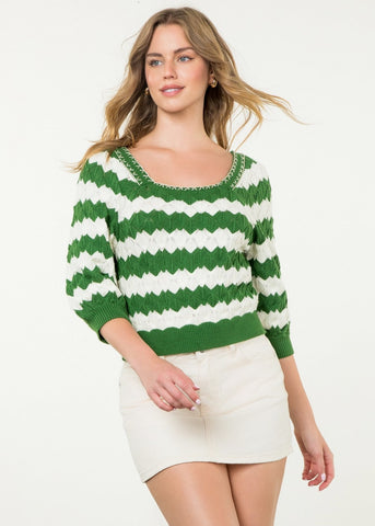 Short Sleeve Pattern Top