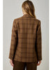 Wool Blend Plaid Blazer