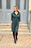 Gretchen Scott LLC - Everywhere Dress - Plaidly Cooper - Green Multi / M